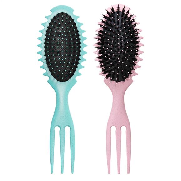 Curly Hair Bounce Curl Define Styling Brush Frizz Preventing, Smoothes Promoting - Picture 1 of 3